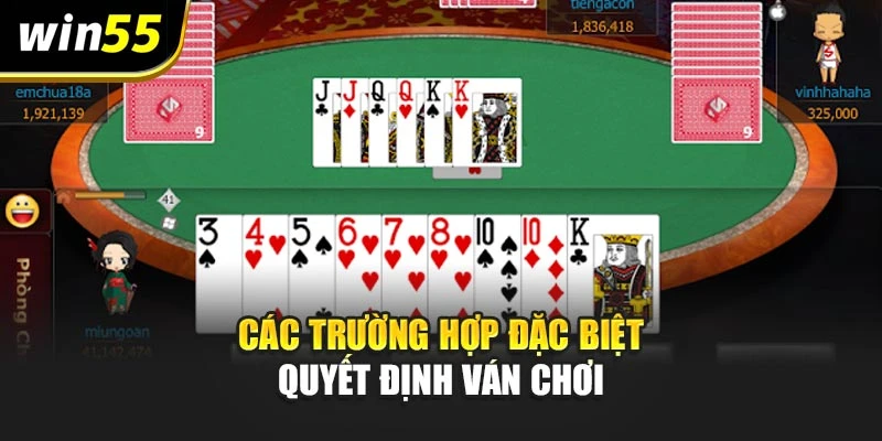 Các trường hợp đặc biệt quyết định ván chơi