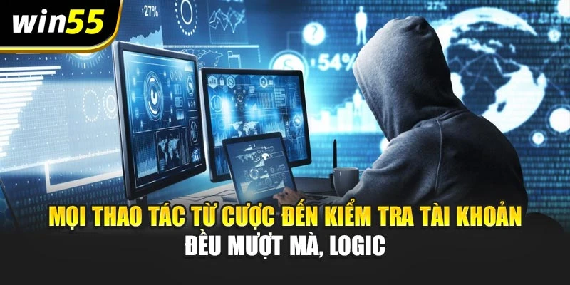 Mọi thao tác từ cược đến kiểm tra tài khoản đều mượt mà, logic